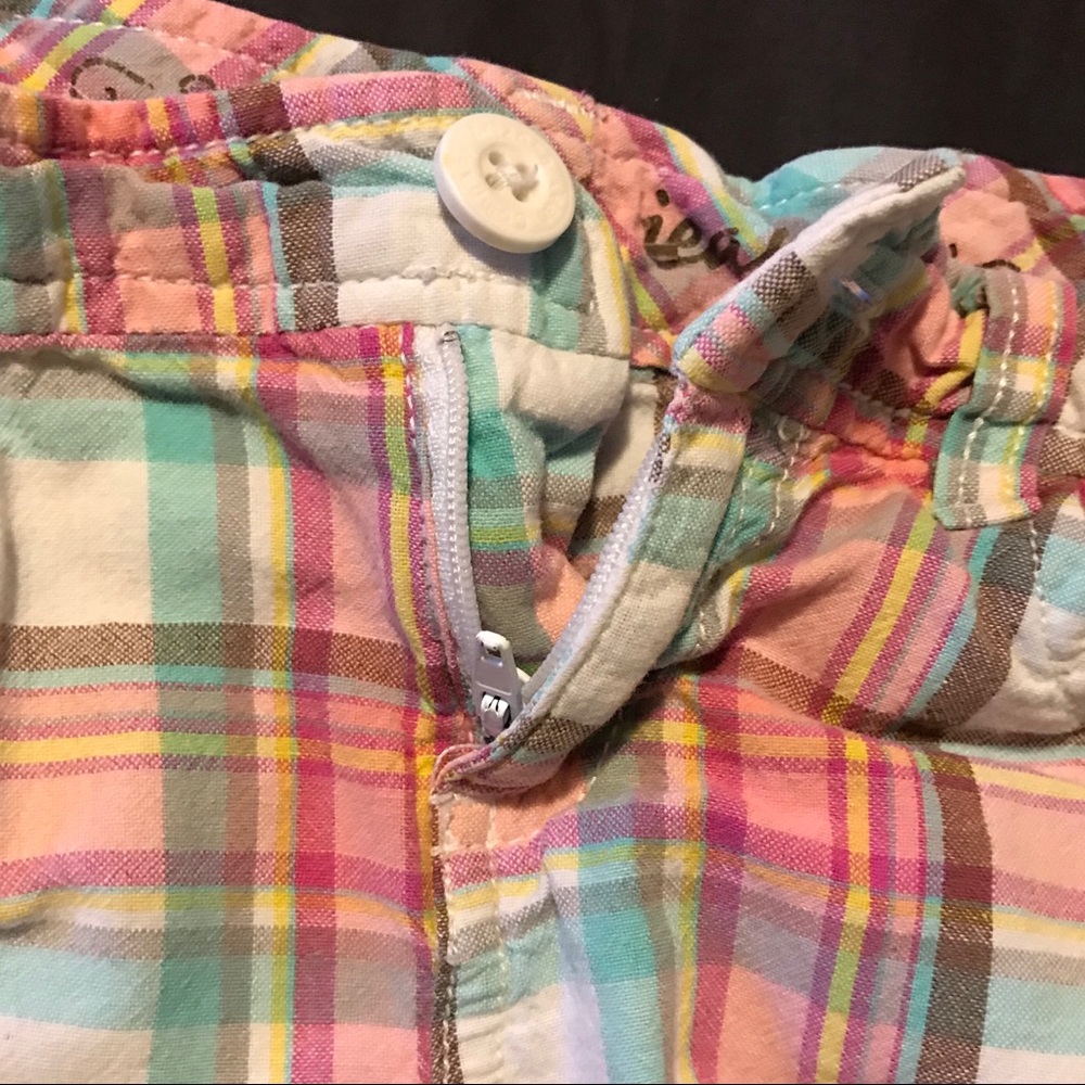 Arizona Jeans Company Pink Plaid Girls Shorts Size 7 - Picture 5 of 8